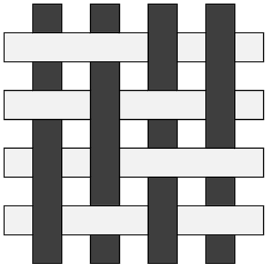 2/2破れ斜文織　平面図