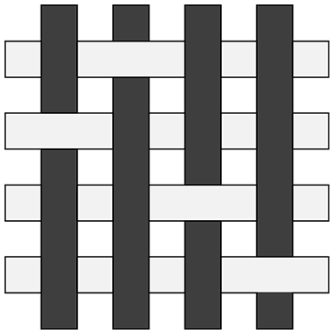 3/1破れ斜文織　平面図
