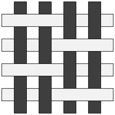 2/2/2よこうね織（ハーフマット）　平面図